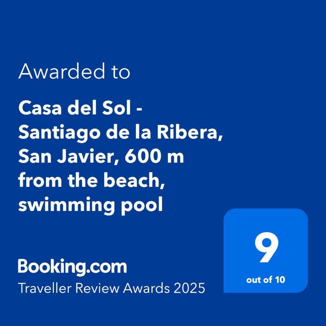 Casa Del Sol - Santiago De La Ribera, San Javier, 600 M From The Beach, Swimming Pool Zewnętrze zdjęcie